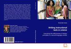 Capa do livro de Writing instructional texts in science 