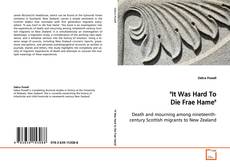 Portada del libro de "It Was Hard To Die Frae Hame"