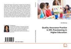 Couverture de Quality Assurance Practice in RPL Provisioning in
Higher Education