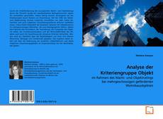 Couverture de Analyse der Kriteriengruppe Objekt