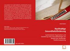 Nachhaltige Gesundheitsförderung kitap kapağı