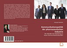Buchcover von Kommunikationspolitik der pharmazeutischen Industrie