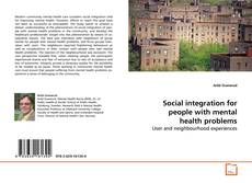 Capa do livro de Social integration for people with mental health problems 