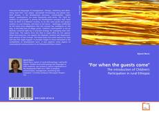 Bookcover of "For when the guests come"