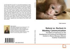 Capa do livro de Nature vs. Nurture in Monkey Communication 