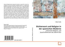 Dichterwort und Religion in der spanischen Moderne kitap kapağı