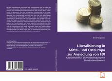 Capa do livro de Liberalisierung in Mittel- und Osteuropa zur Ansiedlung von FDI 