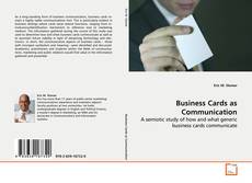 Copertina di Business Cards as Communication