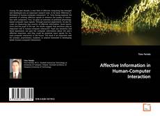 Buchcover von Affective Information in Human-Computer Interaction