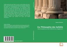 Couverture de Zur Philosophie des Gefühls