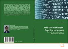 Copertina di One-Directional Non-Counting Languages