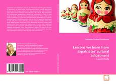 Buchcover von Lessons we learn from expatriates' cultural
adjustment