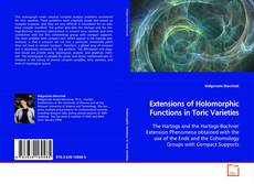 Capa do livro de Extensions of Holomorphic Functions in Toric Varieties 