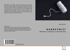 Capa do livro de N A R R A T W I S T 