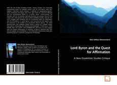 Buchcover von Lord Byron and the Quest for Affirmation