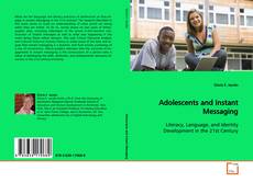Copertina di Adolescents and Instant Messaging