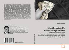 Schuldenerlass für Entwicklungsländer!?的封面