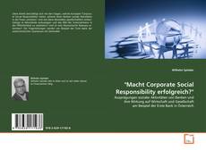 "Macht Corporate Social Responsibility erfolgreich?"的封面