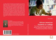 Couverture de African American Students in College