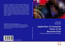 Couverture de Application of Computer Vision to 3D Reconstruction