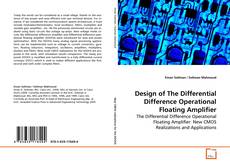 Capa do livro de Design of The Differential Difference Operational
Floating Amplifier 
