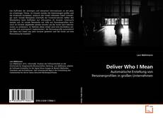 Copertina di Deliver Who I Mean