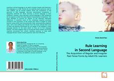 Portada del libro de Rule Learning in Second Language