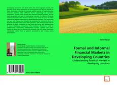 Capa do livro de Formal and Informal Financial Markets in Developing  Countries 