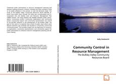 Capa do livro de Community Control in Resource Management 