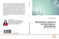 Buchcover von Morphometric studies on the termite genus  Odontotermes