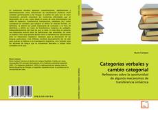 Copertina di Categorías verbales y cambio categorial