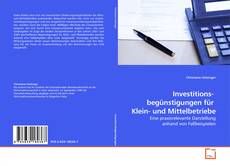 Couverture de Investitions-  begünstigungen für  Klein- und Mittelbetriebe