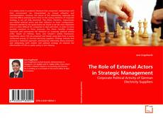 Couverture de The Role of External Actors in Strategic Management