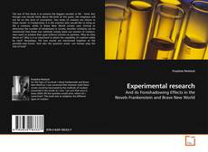 Experimental research kitap kapağı