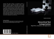 Bookcover of Hierarchical Text Categorization