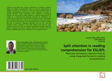 Buchcover von Split attention in reading comprehension for ESL/EFL