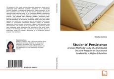 Couverture de Students' Persistence