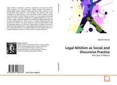 Couverture de Legal Nihilism as Social and Discursive Practice
