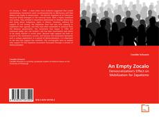 Capa do livro de An Empty Zocalo 