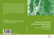 Interaction between Interlocutor Relationship的封面