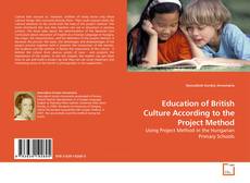 Capa do livro de Education of British Culture According to the Project Method 