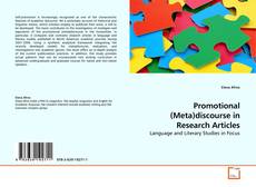 Buchcover von Promotional (Meta)discourse in Research Articles