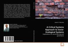 Capa do livro de A Critical Systems Approach to Socio-Ecological Systems 