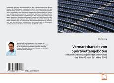 Copertina di Vermarktbarkeit von Sportwettangeboten