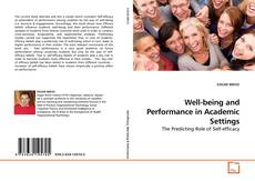 Couverture de Well-being and Performance in Academic Settings