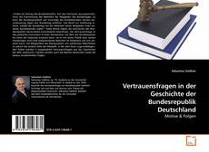 Capa do livro de Vertrauensfragen in der Geschichte der Bundesrepublik Deutschland 
