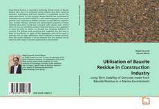 Couverture de Utilisation of Bauxite Residue in Construction Industry