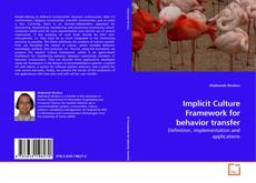 Couverture de Implicit Culture Framework for behavior transfer