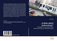 Portada del libro de „U-Bahn gleich Aufwertung?“