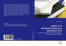 Copertina di ASPECTS OF MISTRANSLATION IN A RELIGIOUS TEXT
